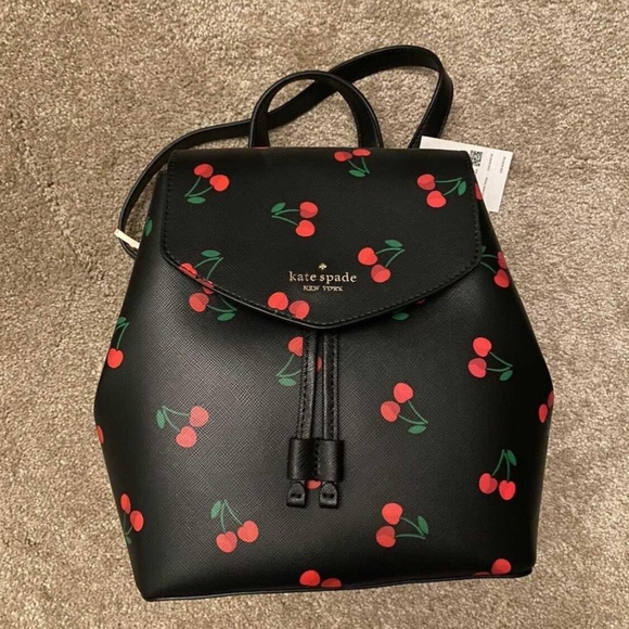 Kate Spade Lizzie Medium Cherry Backpack - Picture 1 of 4